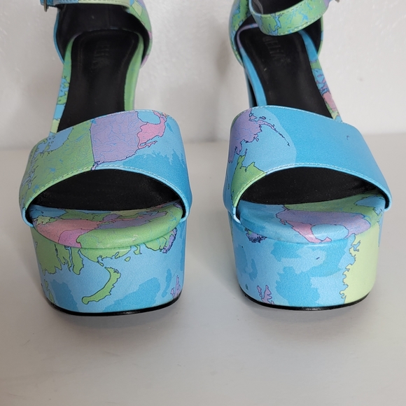 Dolls Kill x Delia's Jet Setter Platform Heels Women's Size 10 - Picture 3 of 12